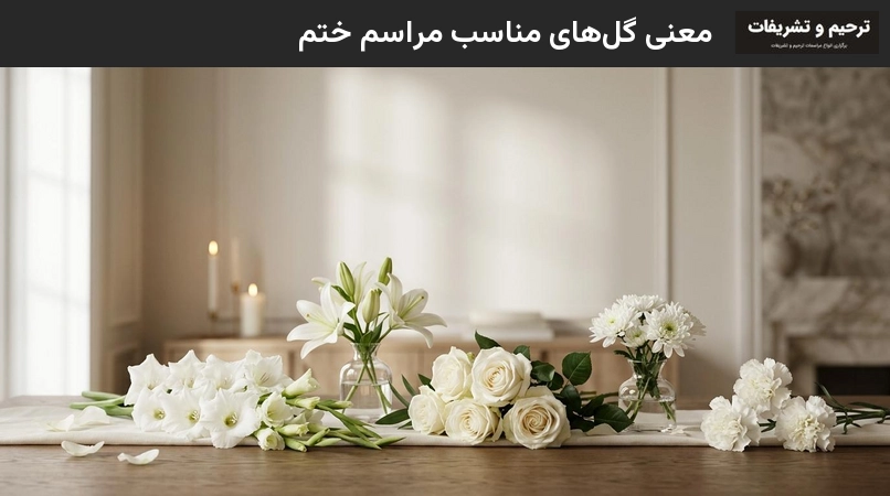 معنی گل ها مناسب مراسم ختم 