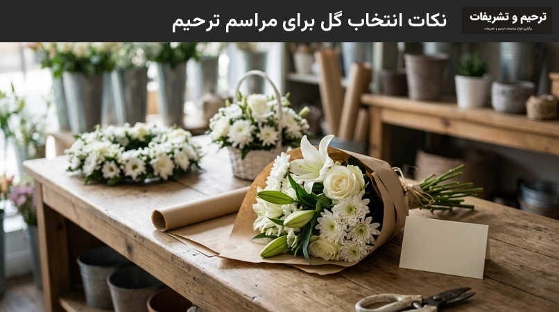 نکات انتخاب گل برای مراسم ترحیم 